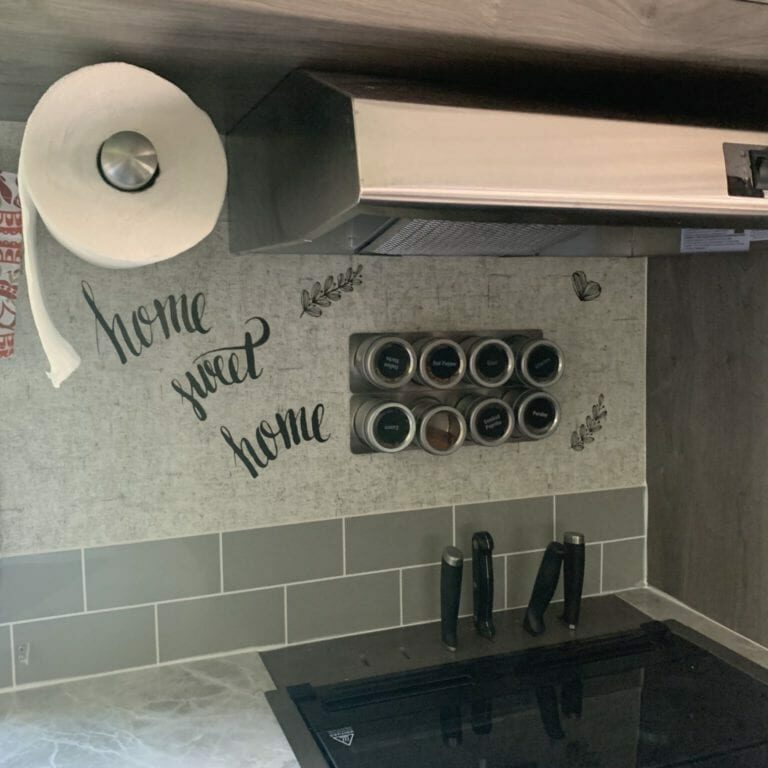 Paper Towel Holder Installed In Inside Kitchen